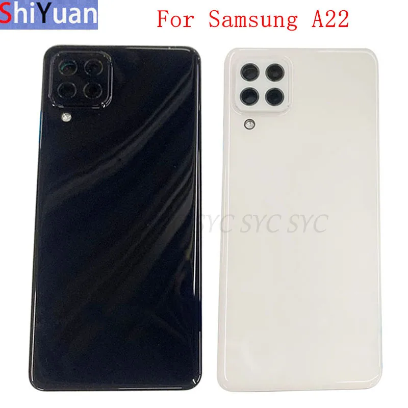 

Battery Cover Back Rear Door Housing Case For Samsung A22 A225 4G Back Cover with Camera Lens Logo Repair Parts
