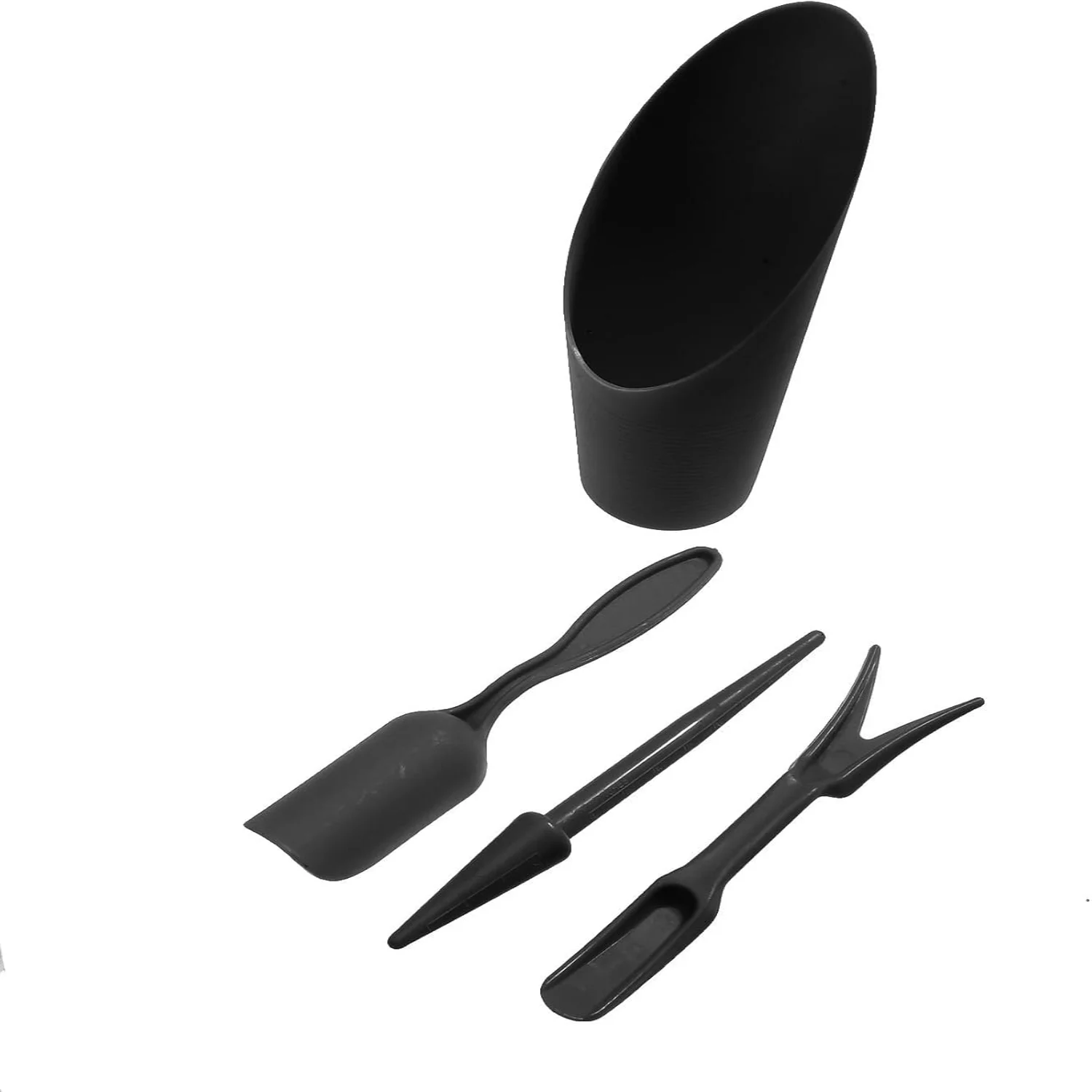 Meoliny Succulent Planting Tools Shovel Bucket Spoon Garden Plant Soil Spoon for Flower Digging,Black