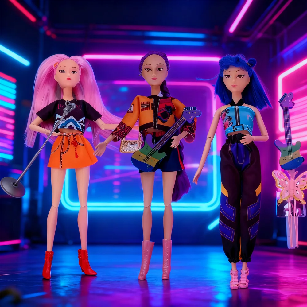 دمى مجموعة  فتاة شخصيات واقعية مفصلية ألعاب قابلة للجمع عالية الجودة دمى بضائع K-pop الأكثر مبيعًا