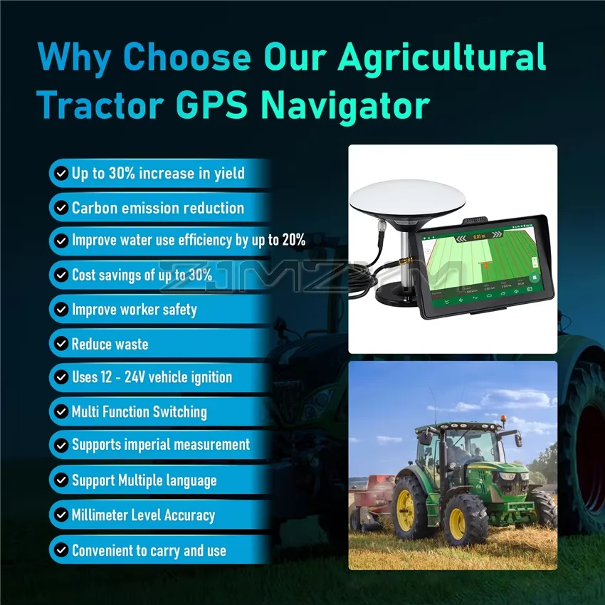 7/9 inch Agricultural Tractor Navigation System Built-In Automatic Driving GPS For Tractor Sprayer For Spraying in Farm