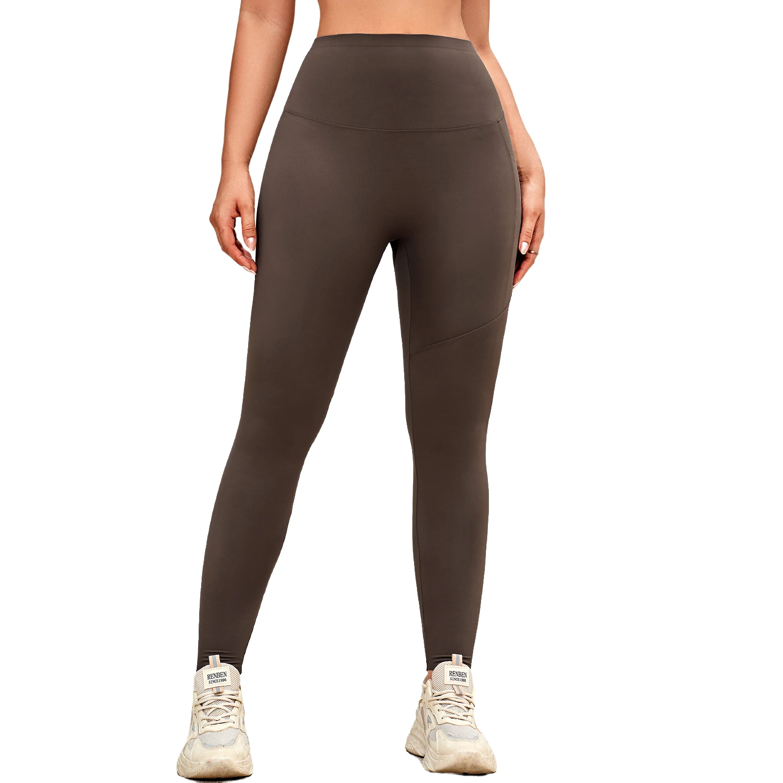CATHSNNA Workout Leggings for Women High Waisted Compression Tummy Control Butt Lifting Yoga Leggings Pants with Pockets