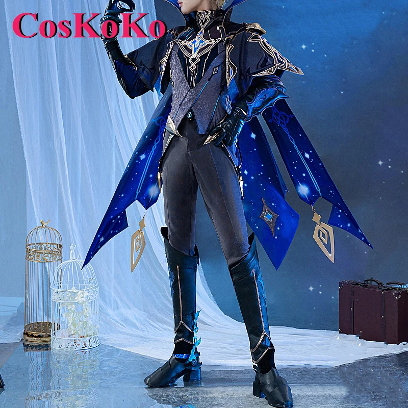 

CosKoKo Dainsleif Косплей Костюм популярная игра Genshin модная красивая боевая униформа для мужчин