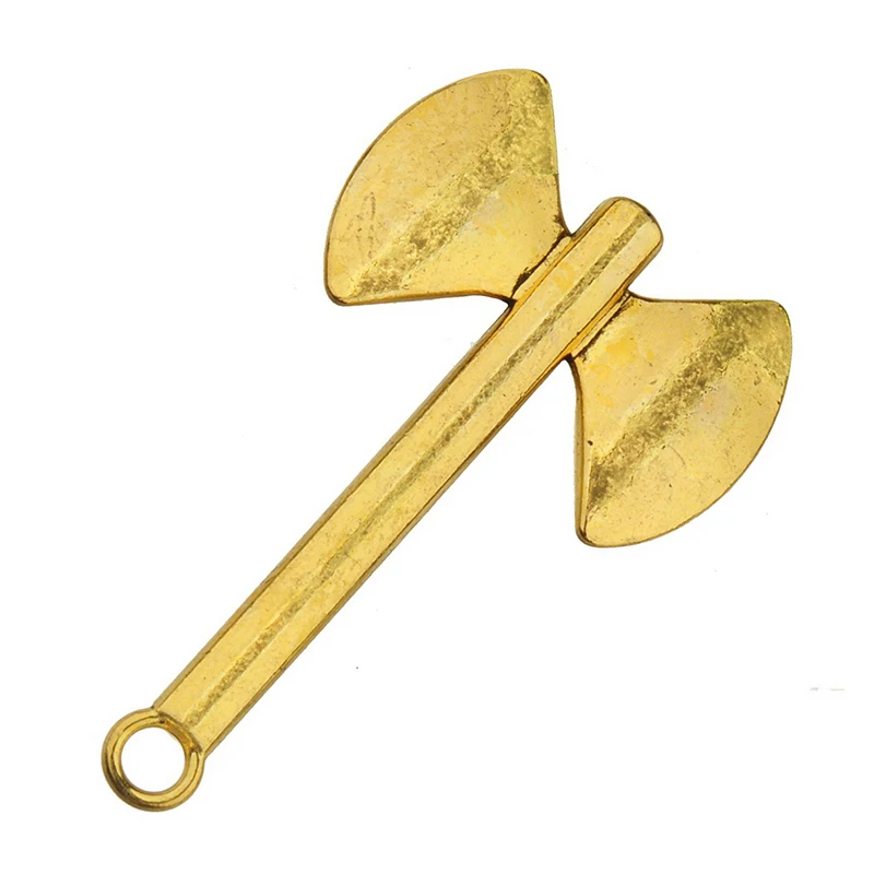 

2pcs Large Charms For Making Jewelry Hanging Suspension Tool Axe Silver Gold Plated Metal 59mm Handicrafts Accessories Supplies