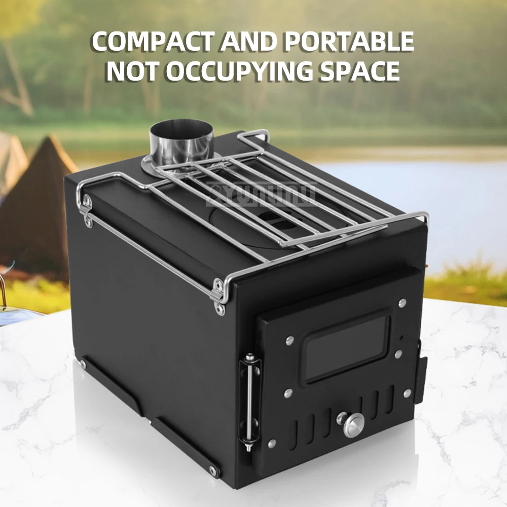 Outdoor Multi-functional Camping Stoves Portable Firewood Stove Small Courtyard Barbecue Stove 2