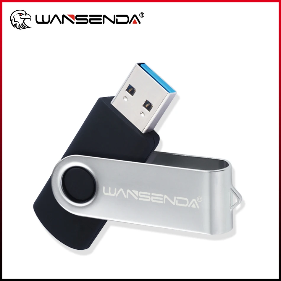 

WANSENDA USB Flash Drive Rotation Pen Drive 256GB 128GB 64GB 32GB 16GB 8GB Pendrive USB 3.0 Memory Stick Thumbdrive