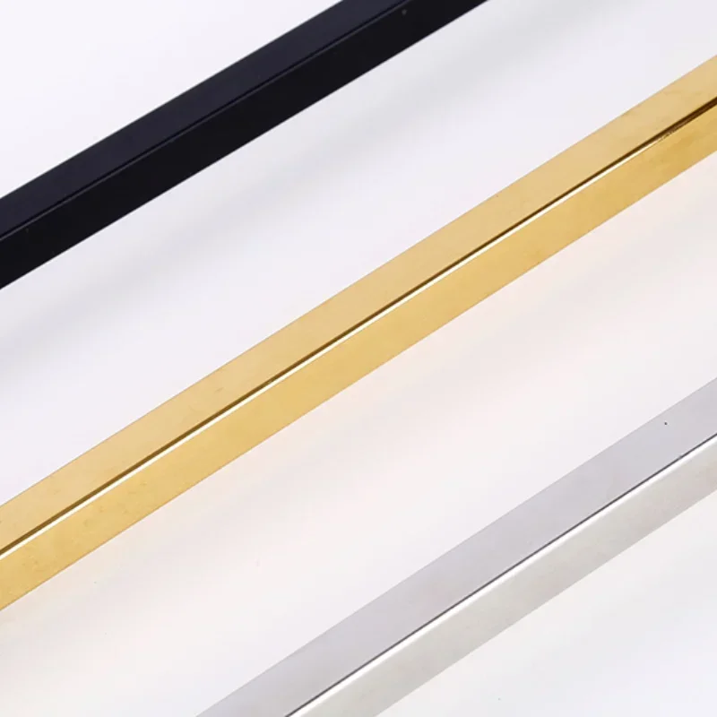 Universal adjustable shower room glass fixed support frame partition connection piece stainless steel punch free pull rod