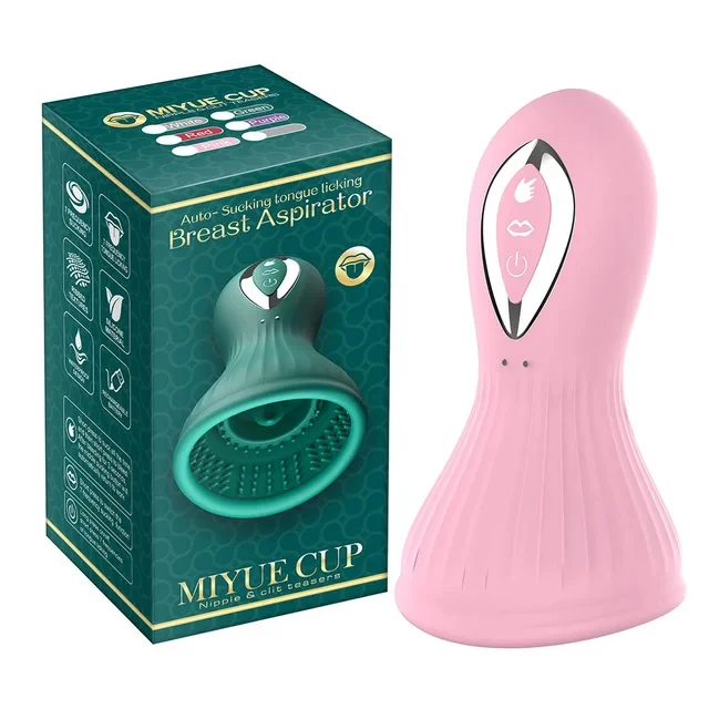 Nipple Sucking Vibrator Sex Toy Breast Clitoral Stimulator Tongue Vibration Clit Auto Sucker Orgasm Massager for Female Pleasure