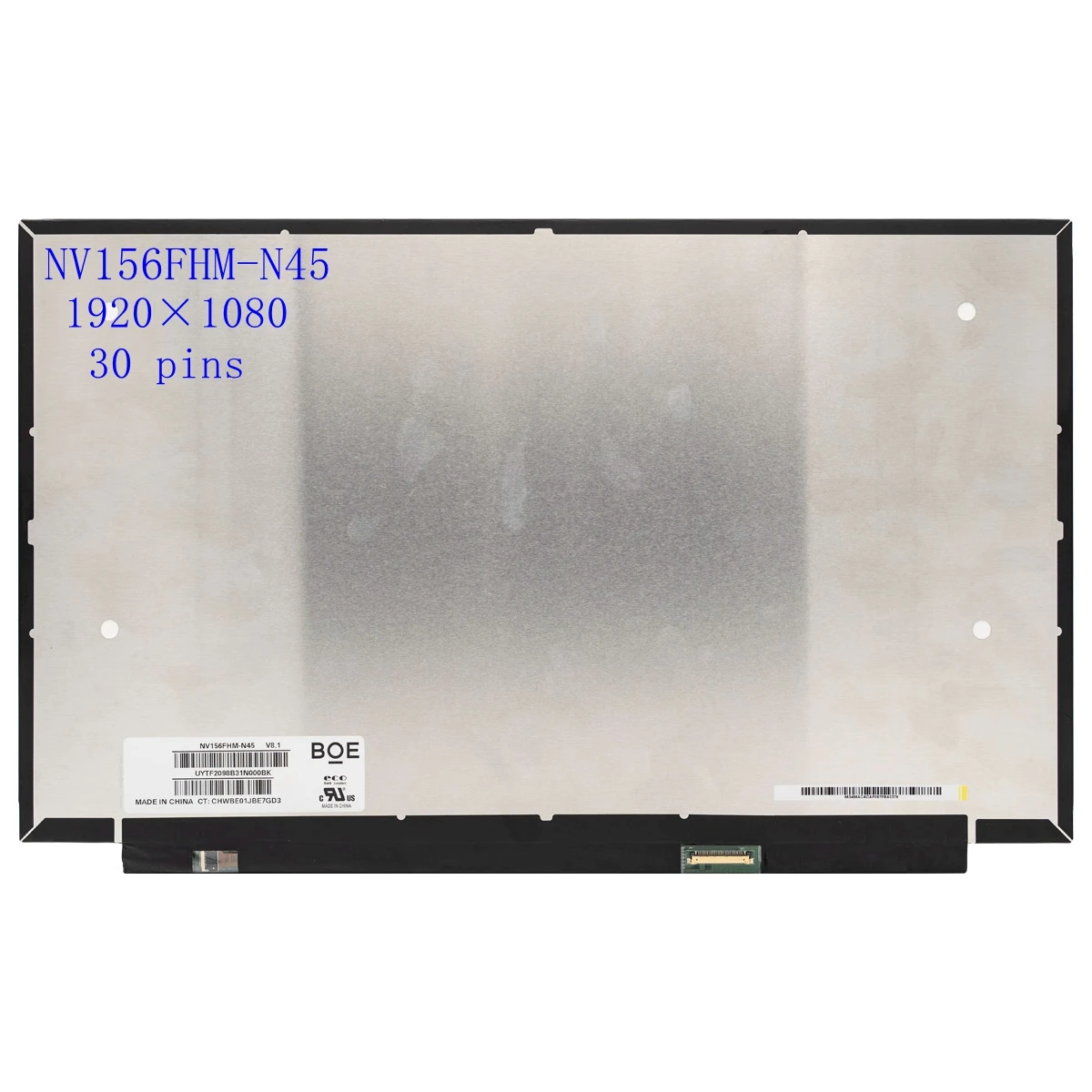 

15.6 inch Laptop IPS LCD Screen NV156FHM-N45 Matte Matrix Display Panel FHD 1920x1080 30pin eDP