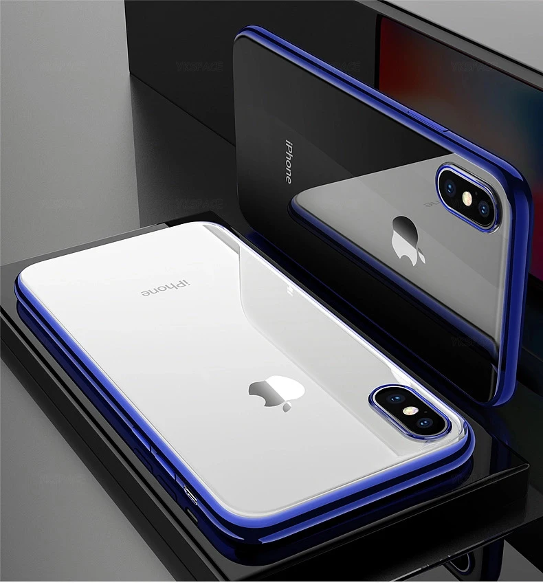 Luxury Silicone Phone Case with Soft TPU and Plated Edges