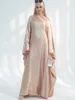 Muslim Women Dubai Türkiye Turkish Abaya Solid Long Dress Modest Ramadan Robe Kaftan Femme Musulmane African Islam Clothing 1