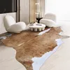 Irregular Faux Cowhide Carpets for Living Room Light Luxury Lounge Rug Thicker Bedroom Decor Anti-slip Mat Home Plush Carpet 1
