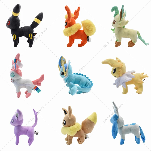 Kit 9 Pelúcias Eevee + Todas Evoluções Pronta Entrega