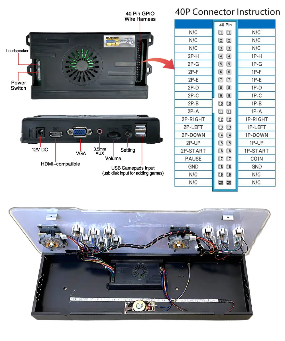 9800 in 1 Pandora Saga DX 2 game Family Version Motherboard