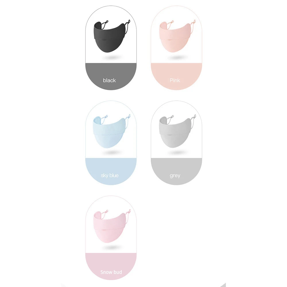 Ice Silk Sunscreen Mask Female Hair Summer Cycling Breathable Anti-ultraviolet Hanging Ear Type Eye Protection Mask For Men
