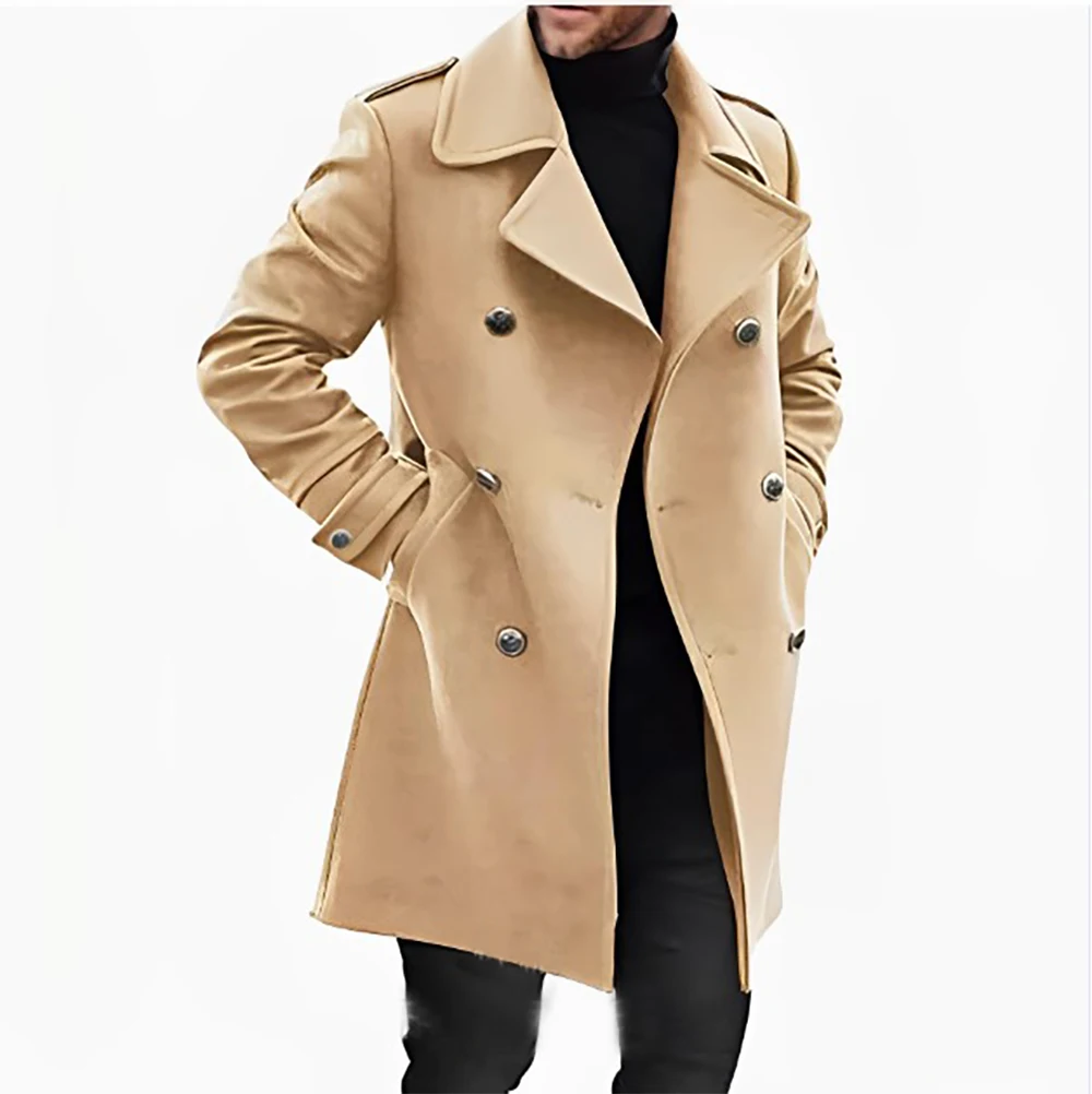 Men Wool Overcoat For Autumn and Winter