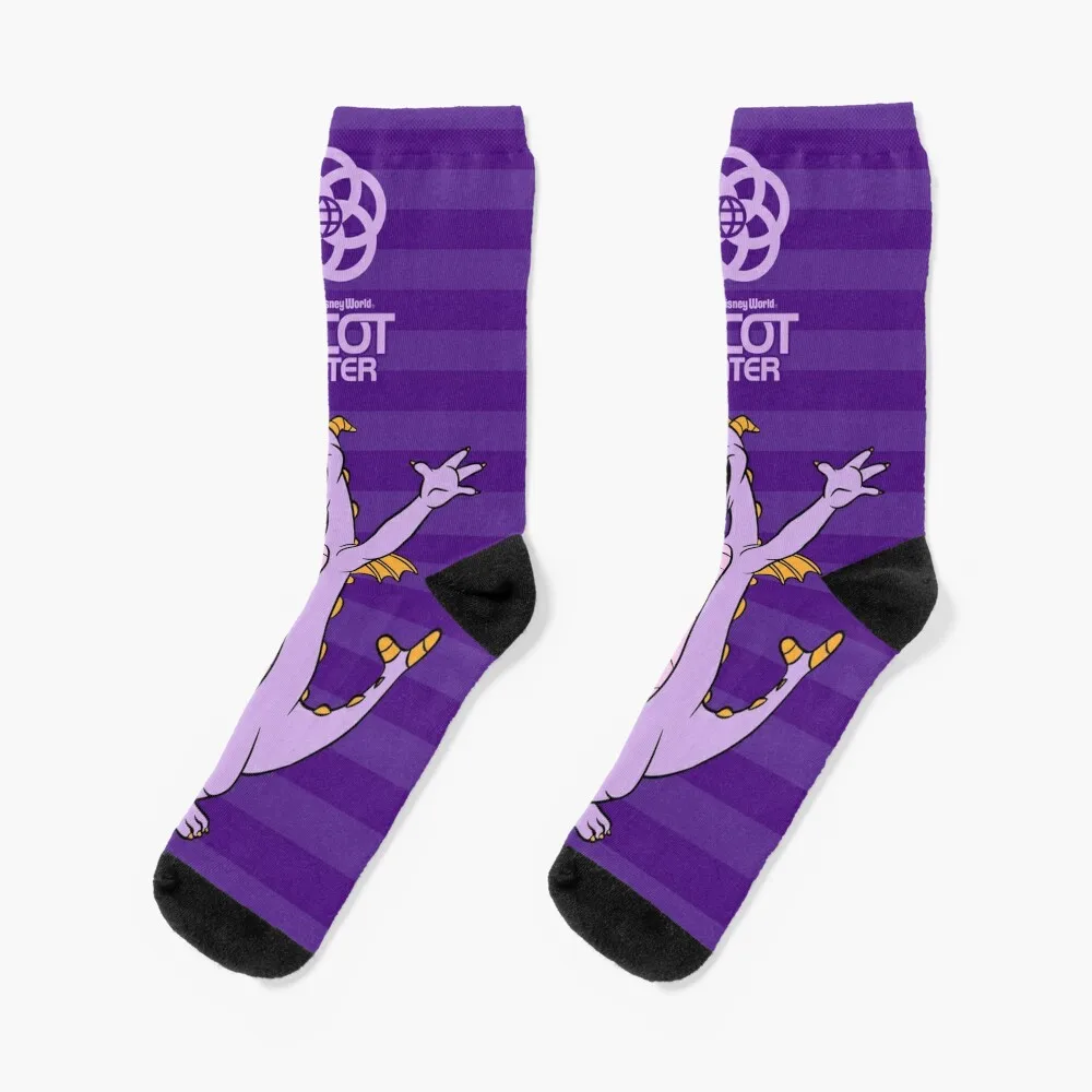 Purple Striped Figment Socks Climbing floral Socks Ladies Men's historical architecture socks kids socks funny gifts ladies socks men s