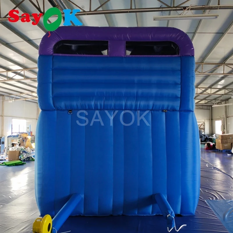 5x4.5x3.5mH Inflatable Slide with 2 Slide&Climbing Step for Children Playing for Park/Commercial/Home