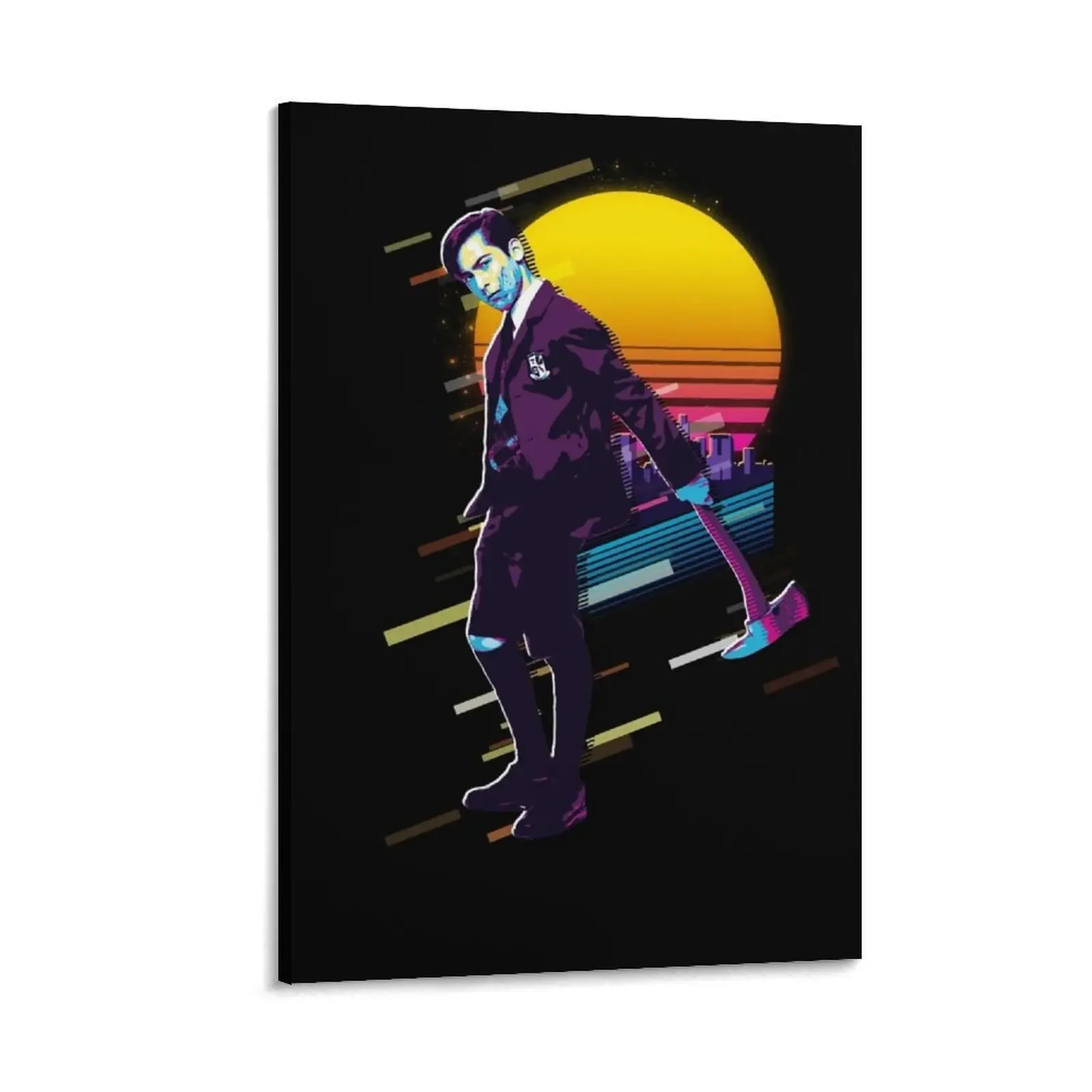 The Umbrella Academy Numero Cinque In Retro Sunset 80S Style Canvas Painting House Decoration Painting