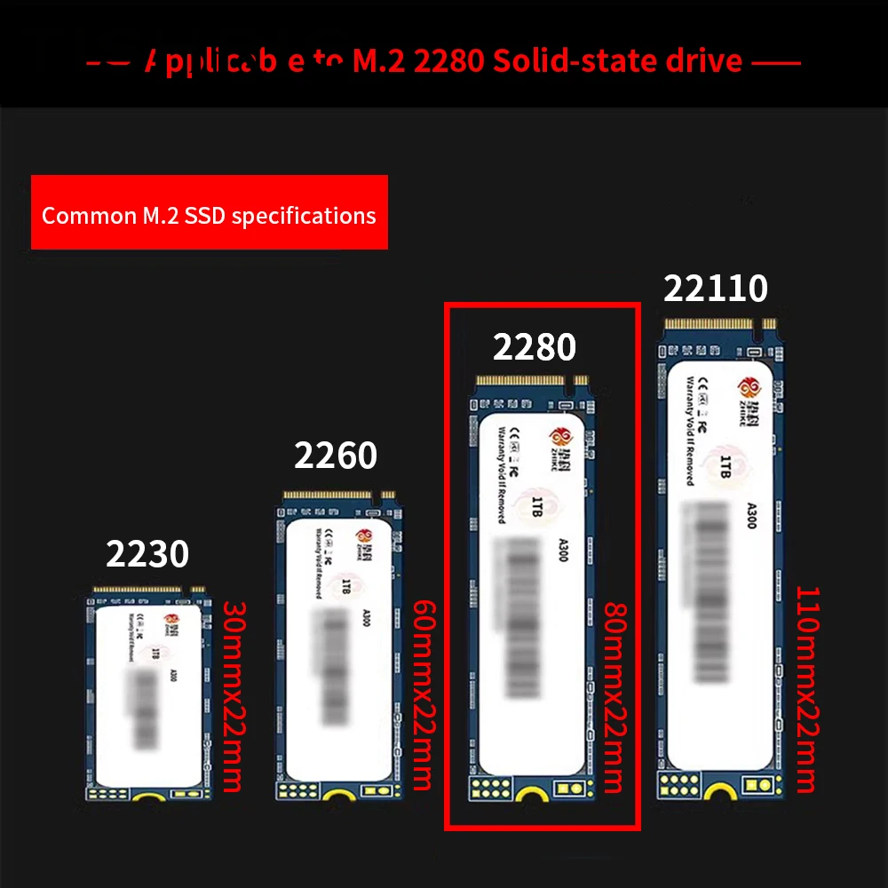 TISHRIC Dissipatore di Calore M.2 2280 per SSD, Radiatore con Pad Termico Compatibile con Unità a Stato Solido M.2 2280 - immagine 6
