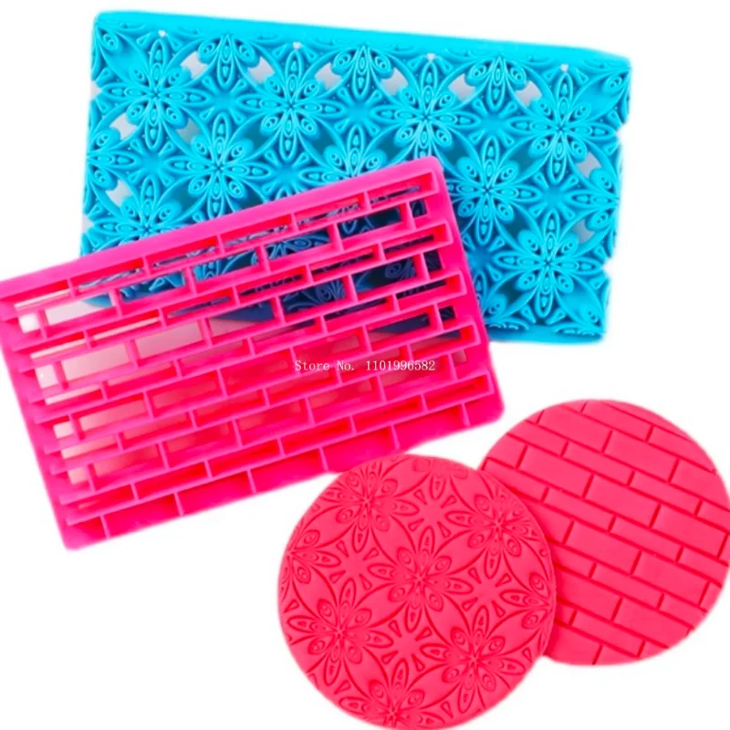 Stampo In Silicone Per Torte BUSOHA - Mattonella Per Gofratura A Forma Di Pizzo Floreale, Stampo Per Pasta Di Zucchero E Fondente, Strumento Fai Da Te Per Decorazioni