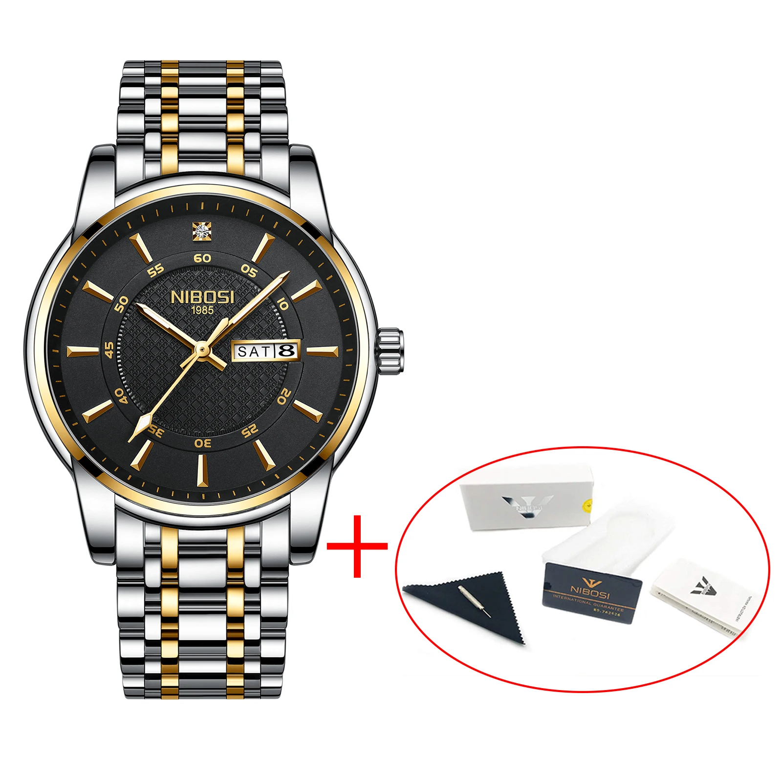 Relogio Masculino NIBOSI Brand Design Men Watch Waterproof Stainless Steel Sports Quartz Watches For Men Relojes Para Hombre 