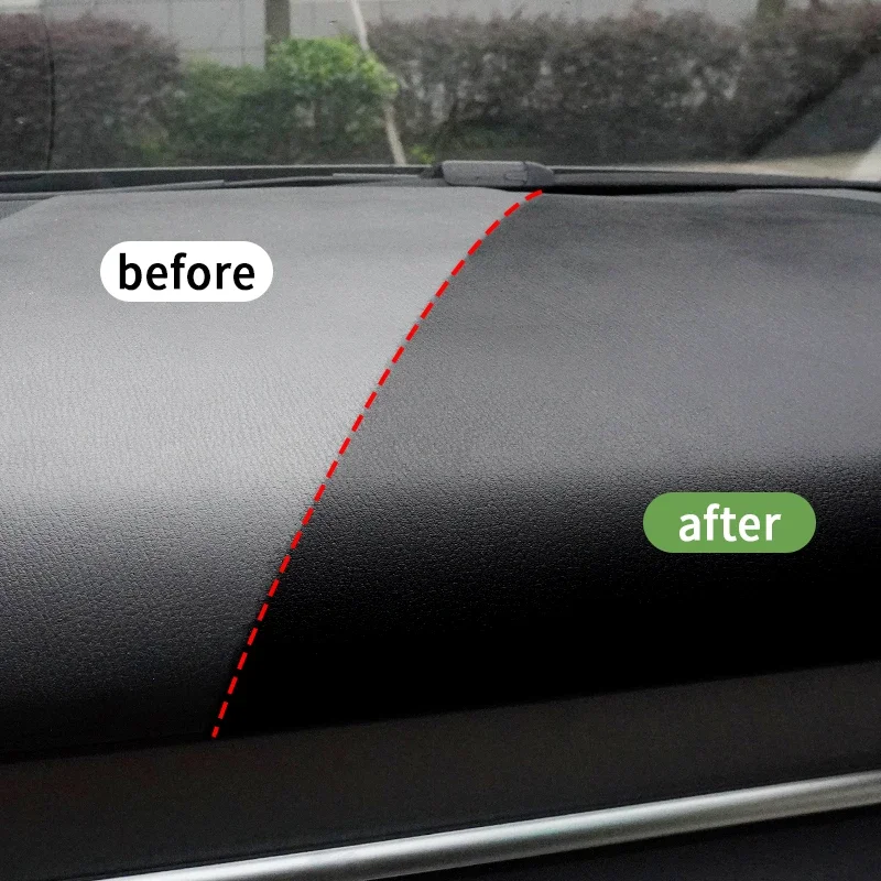 Plastic Leather Restorer Interior Detailer HGKJ S3 Polish Back To Black Gloss Plastic Leather Renovator Conditioner Cleaning 3
