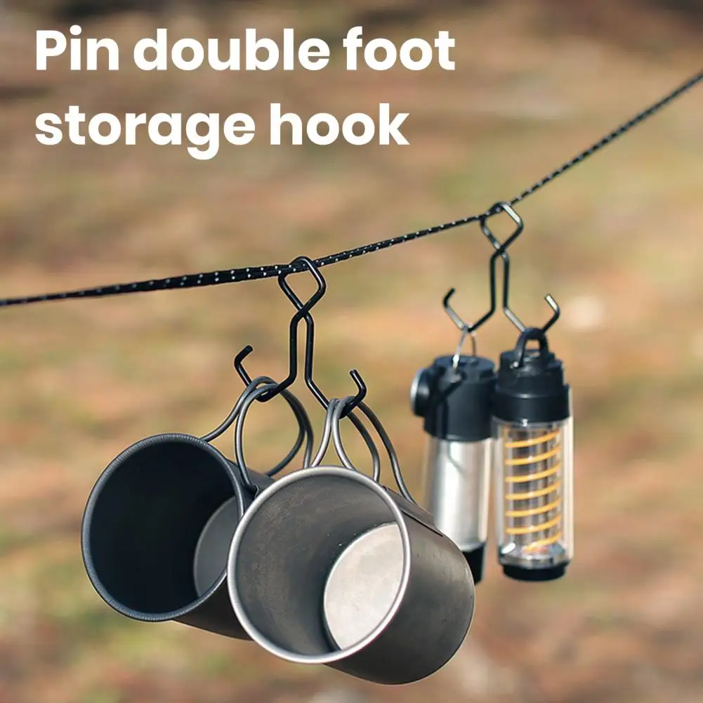 Outdoor Camping Storage Hook Rustproof Heavy-Duty Lightweight Multi-functional Utility Hook Clothes Hanging Storage Rack