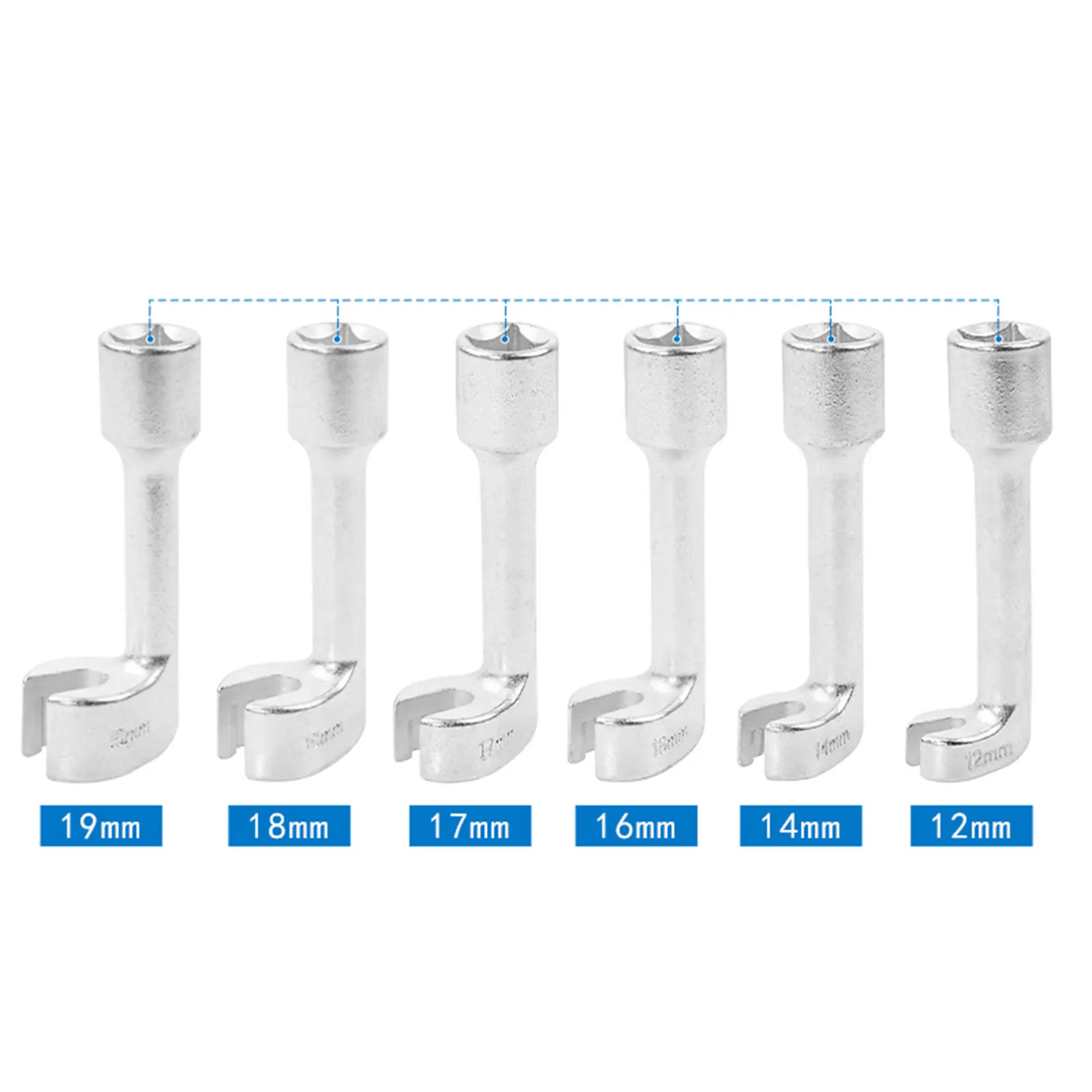 Diesel Injector Line Sockets Wrench 1/2" DR Fuel Injector Removal Tool Spanner Socket for Cars Motorbikes car repair tool