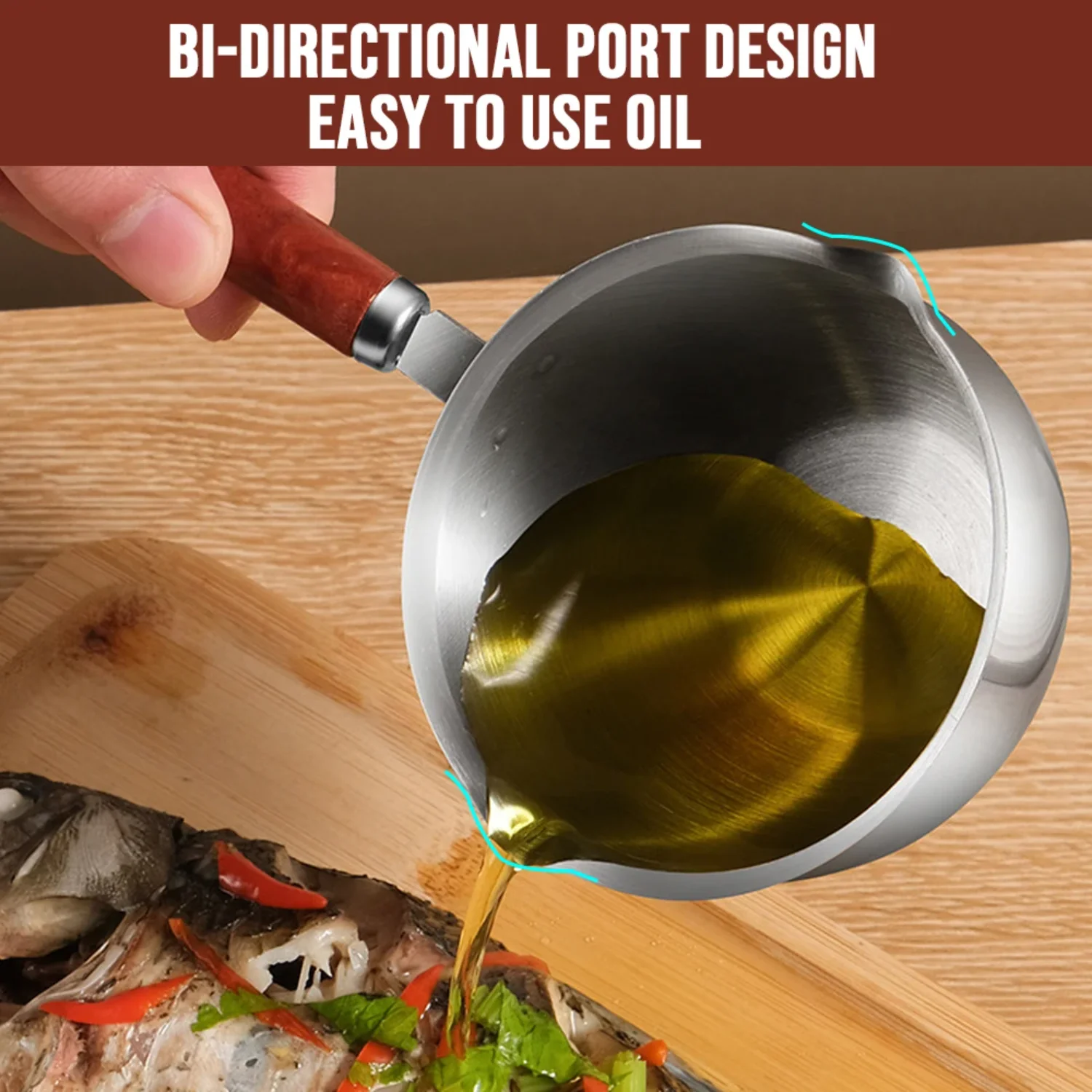 Hot Oil Pot Milk Pan Stainless Steel Mini Hot Milk Pot Small Saucepan Boiling Butter Melting Butter Warmer Kitchen Pan