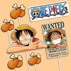 One Piece Birthday Party Favors: Collectible Gifts & Slap Bracelets for Kids' Goodie Bags and Decorations (E - 7PCS)