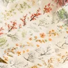 1Roll 2M Flower Handbook DIY School PET Tape Branch Series Supplies Flowering Adhesives Writing Background Scrapbook 60mm*2m 2