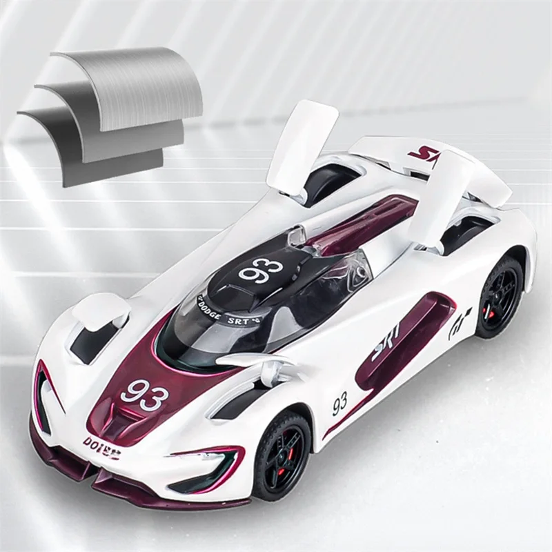 thumbnail image 2 of Scale Diecast Car 1:32 For Dodge Challenger SRT Alloy Musle 2 of 9