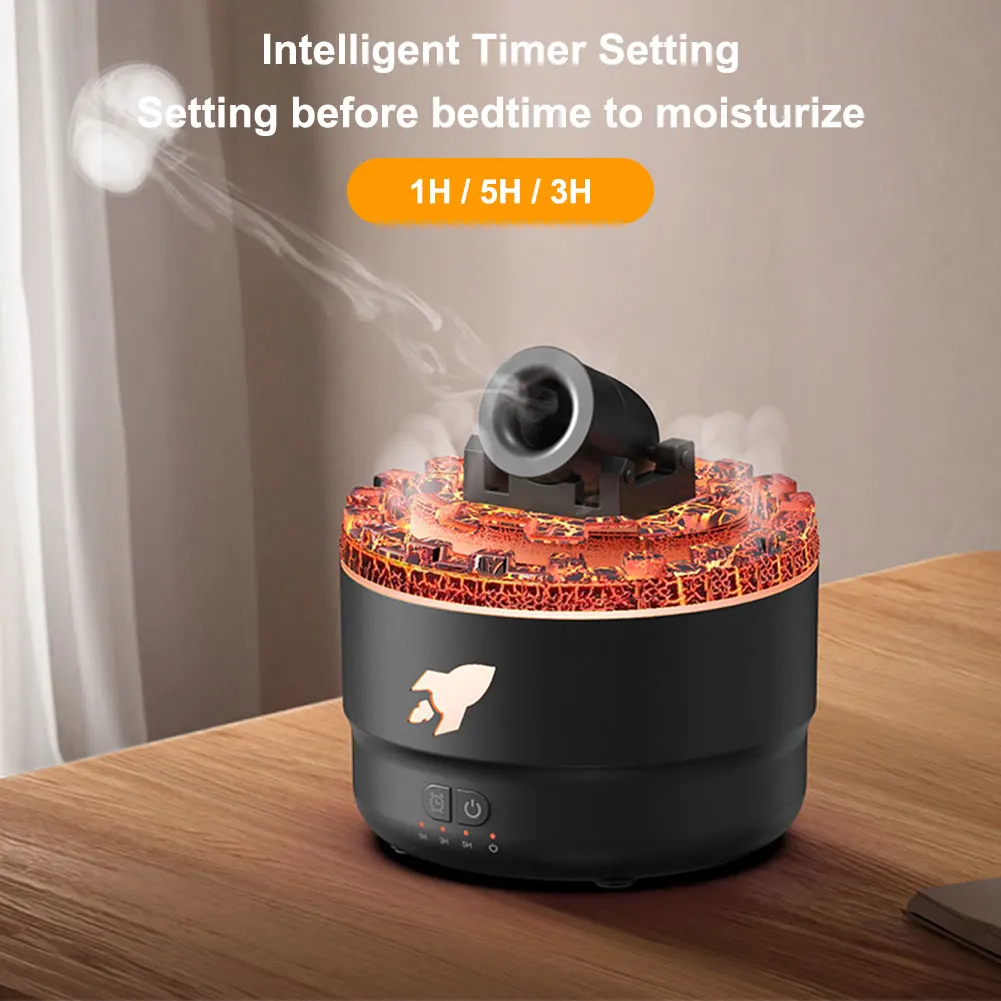 Volcanic Crack Light Cannon Humidifier Aroma Humidifier Essential Oil Diffuser Air Aromatherapy Diffuser