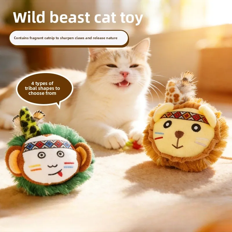 Catnip Plush Feather Toys for Cats - Engaging Chewing, Teething, and Boredom Relief