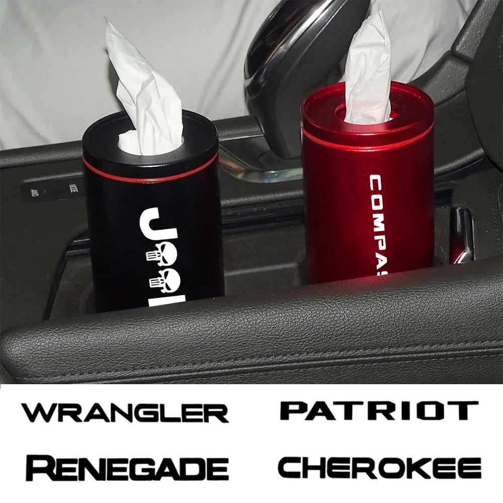 Car Tissue Boxes Car Cup Holder Cylinder Tissue Box For Jeep 4x4