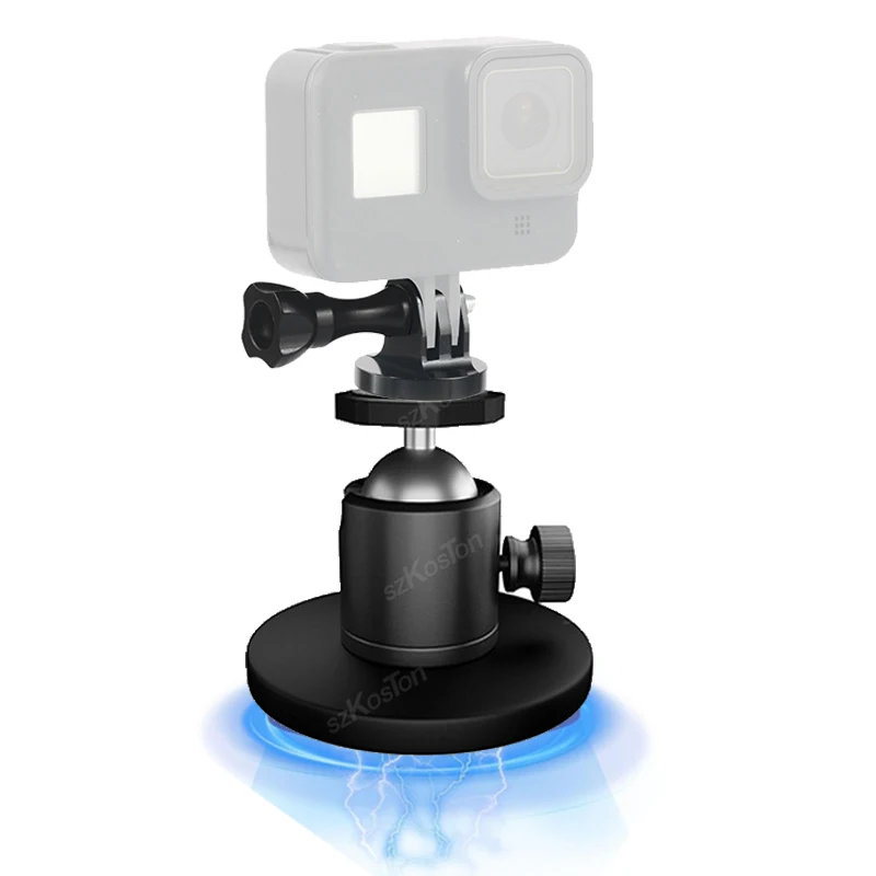 Starker magnetischer Auto-Saugnapf-Kamerahalter aus Metall für GoPro 13 12 11 10 9 Insta360 X4 X3 GO 3S DJI OSMO Action 5 Kamera