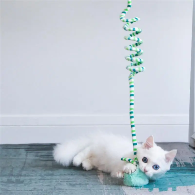 Interactive Simulation Cat Toy Self-hey Interactive Toy Kitten Playing Teaser Wand Cat Bell Hanging