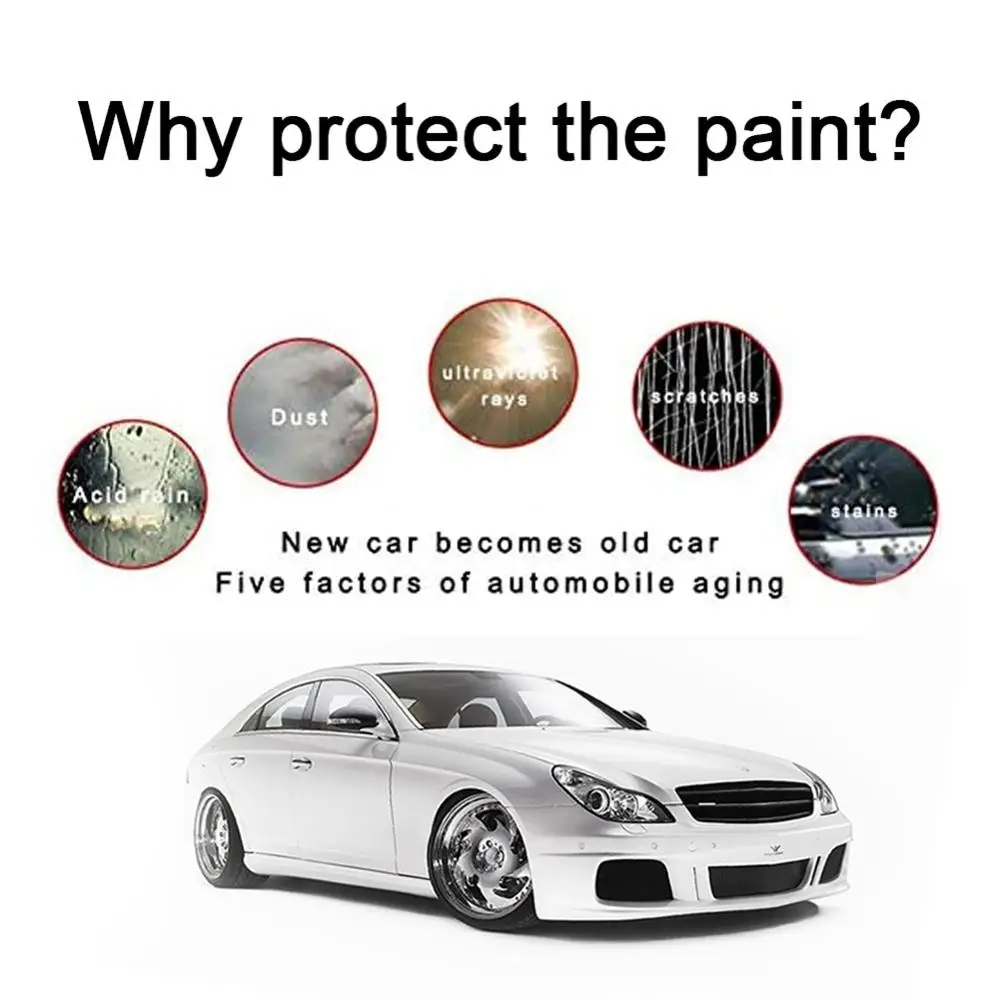 120ml Ceramic Coating Spray Car Paint Care Nano Car Scratch Removal Spray Nano Repair Hydrophobic Glass Coating Polish Wax