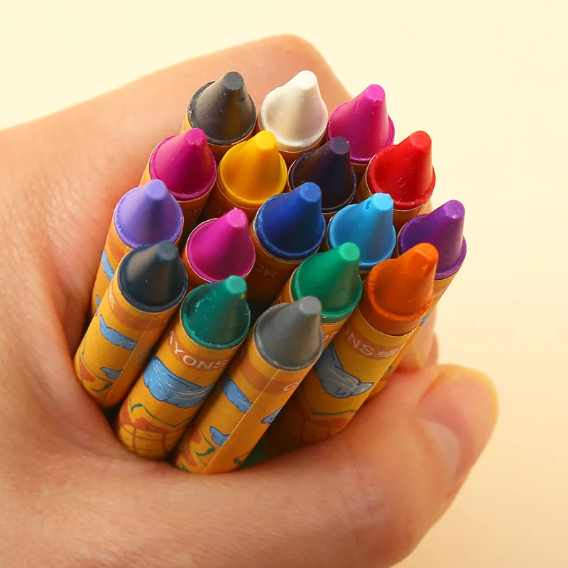 Crayons Do Not Dirty Hands 12 Color Kindergarten Color Painting Pens Children's Graffiti Oil Painting Sticks