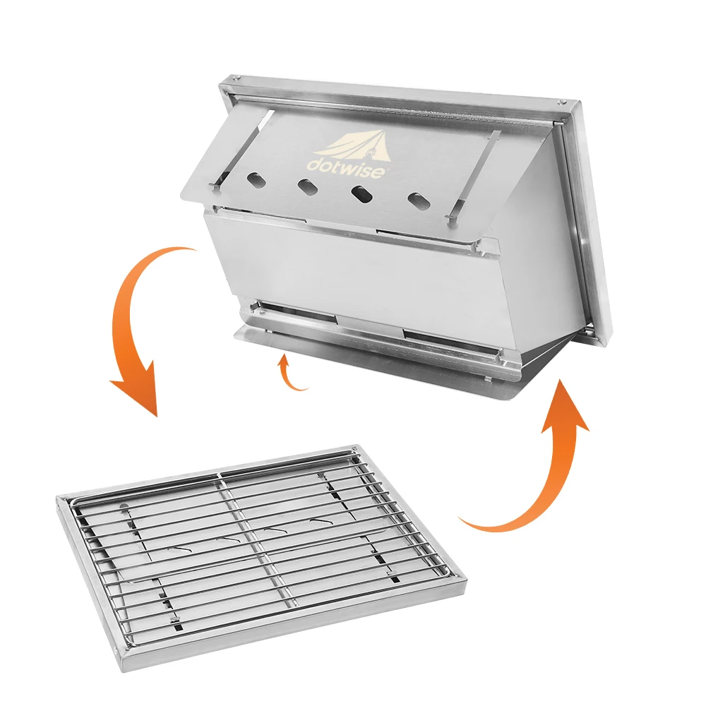 Portable Stainless Steel BBQ Stove 5