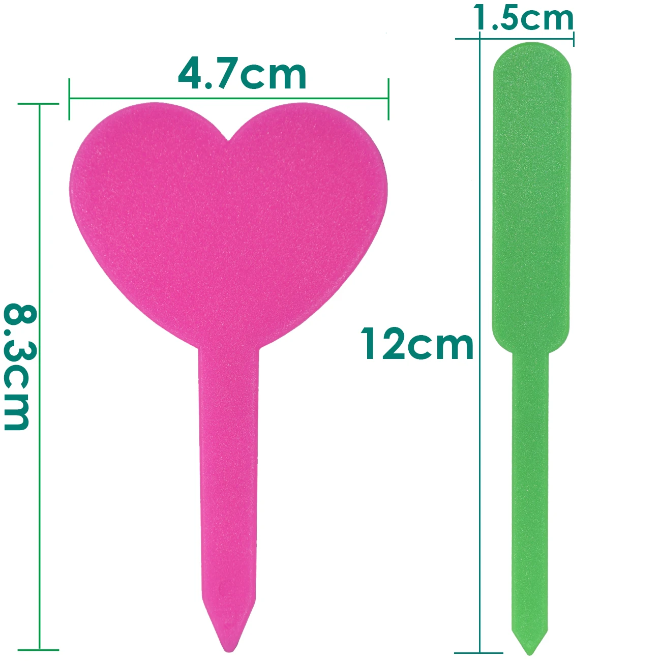 Garten-Pflanzen-Etiketten, 50 Stück, wasserdichte Kunststoff-Tags, Kinderzimmer-Marker, Blumentöpfe, Sämling, Schreibschild, Markierung, DIY, Gartendekoration, Werkzeuge – Detail 2