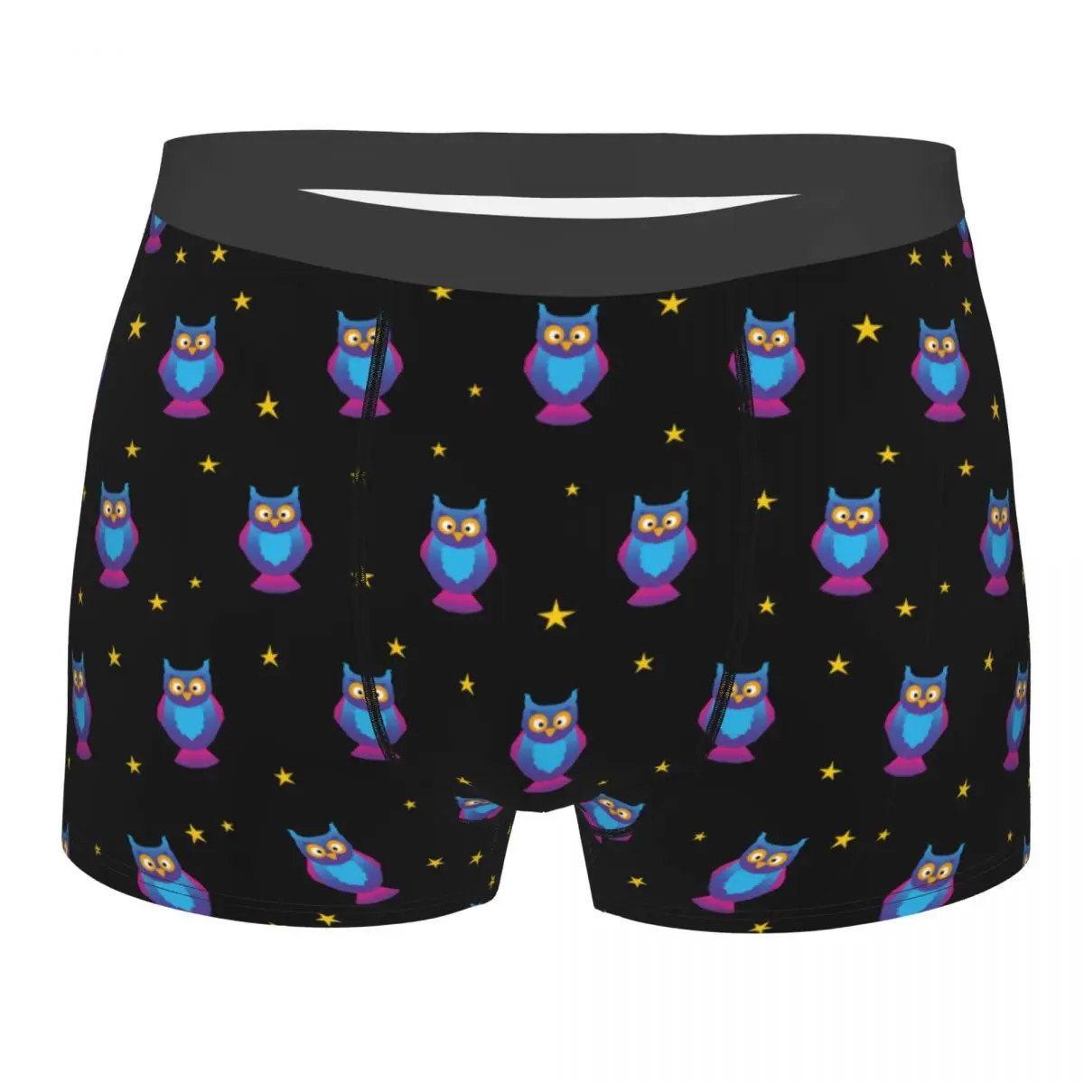 

Men Owl Animal Bird Boxer Briefs Shorts Panties Breathable Underwear Male Funny Plus Size Underpants