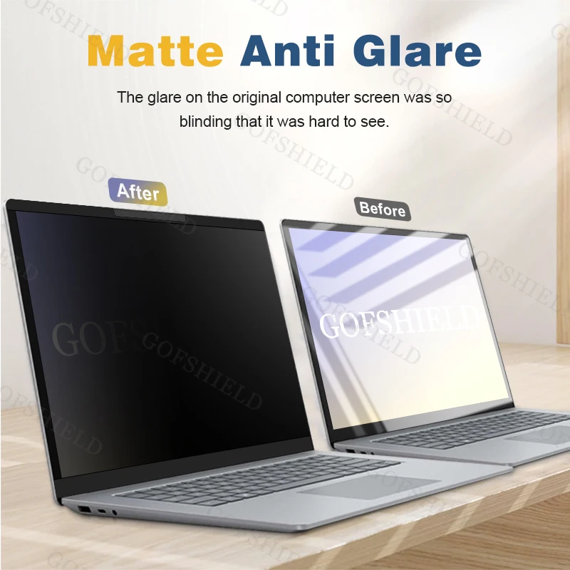 2 Way Magnetic Types Privacy Screen Protector For Microsoft Surface Laptop 15 inch Anti Glare Privacy Filter