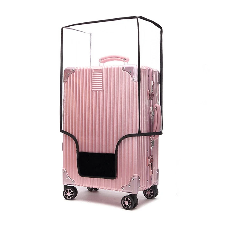 Full Transparent Luggage Protector Thicken Waterproof wear-resistant Suitcase Protector PVC Suitcase Cover Rolling Luggage Cover luggage cover