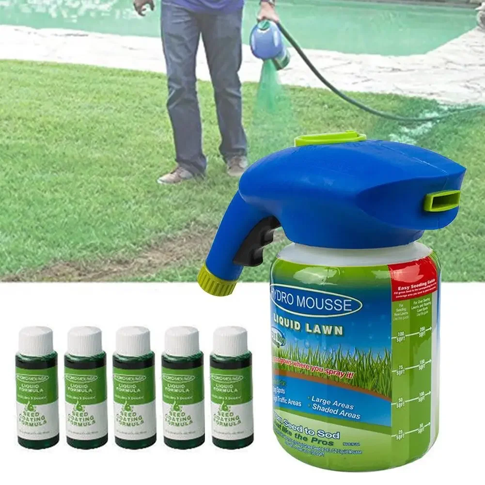 Garden Hydro Hydro Mousse Liquid Turf Grass Seed Sprayer with Growth ...