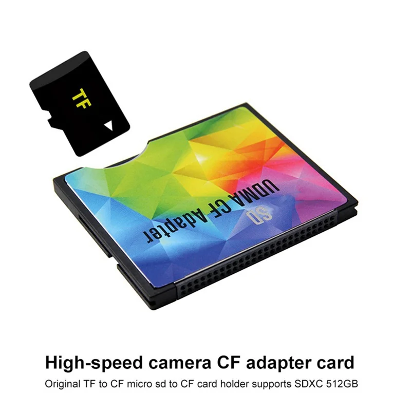 TF to CF Adapter for Micro-SD to CF Card Sleeve Supports SDXC TF High-Speed Camera Adapter Card micro sd to sd adapter