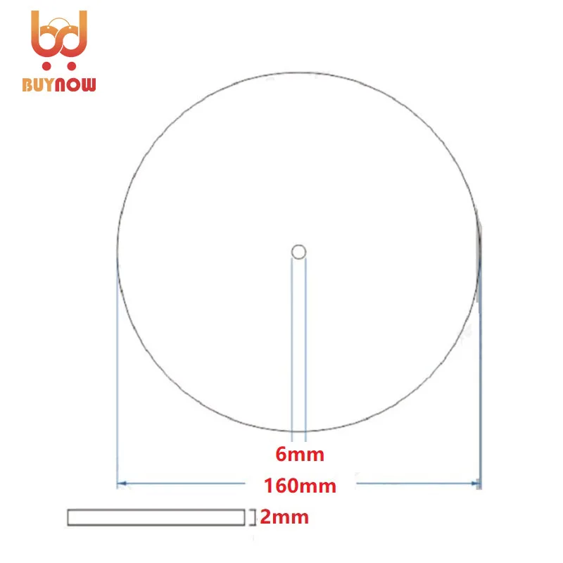 Diameter 160mm, Inner Hole 6mm,Thickness 2mm Industrial Measuring Disc Stainless Steel Angle Disc Mechanical Fittings 5