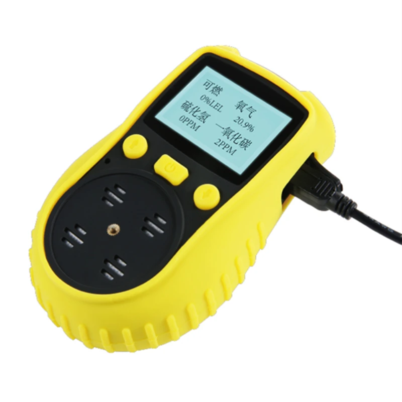 4 in 1 CO H2S O2 LEL multi gas leak detector meter tester