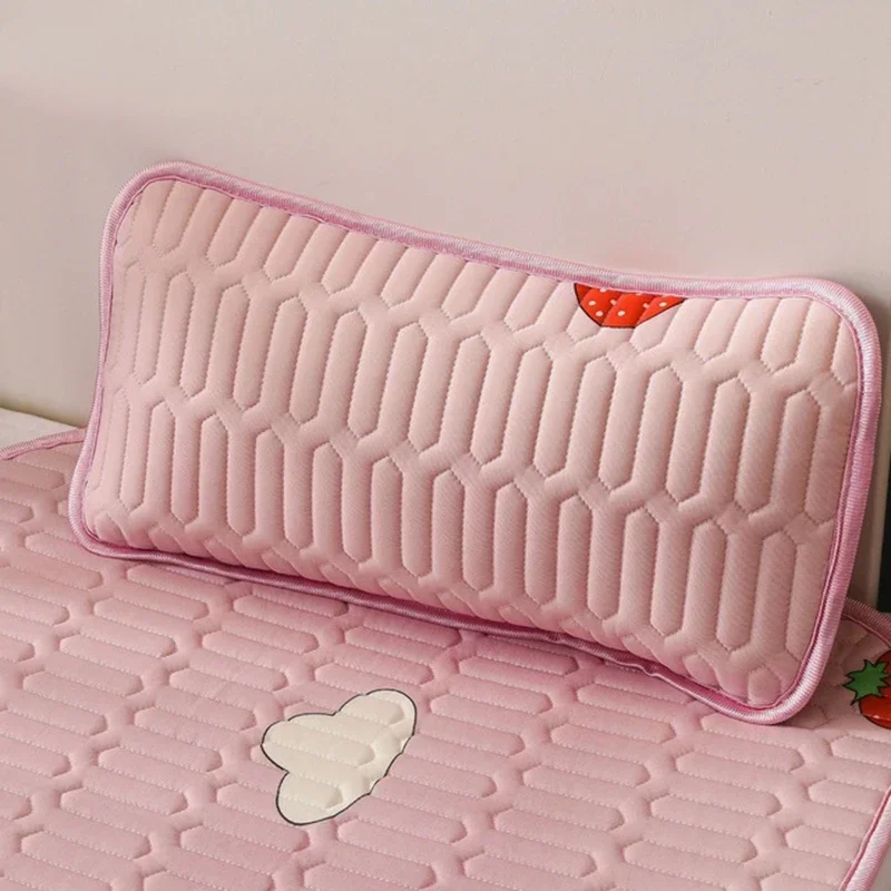 Baby Bed Mattress Breathable Ice Silk Mattress Nappy Changing Mat Washable Bed Sheet Cartoon Summer Sleeping Mat Colchoneta
