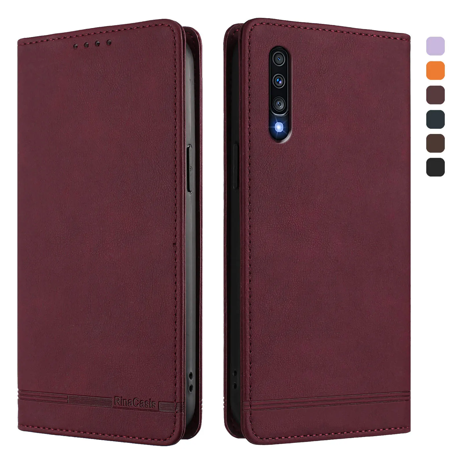 Premium Magnetic Wallet Leather Flip Case Cover